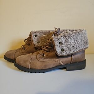 Self Esteem Shoes Self Esteem Womens Combat Boots Waterfall